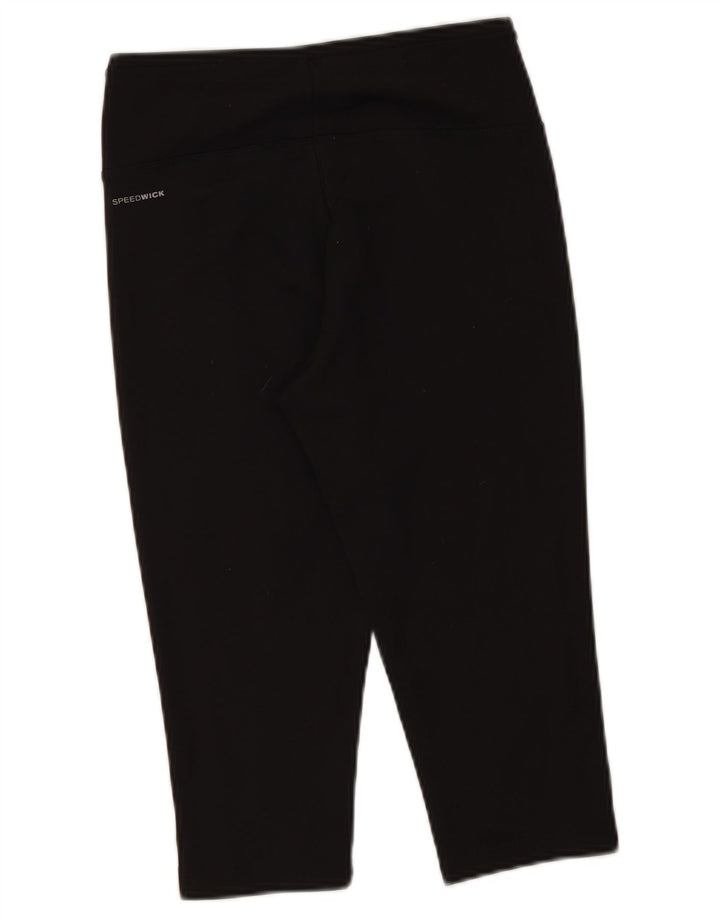 Reebok Womens Capri Leggings UK 8/10 Small  Black Polyester