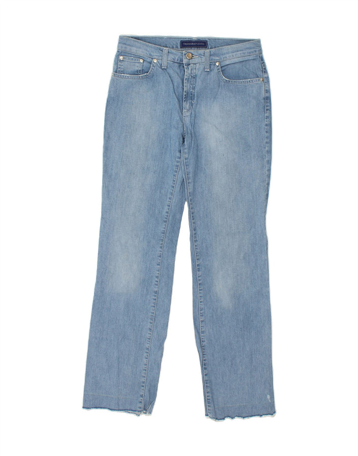 TRUSSARDI Womens Straight Jeans  W27 L30 Blue Cotton Vintage Trussardi and Second-Hand Trussardi from Messina Hembry 