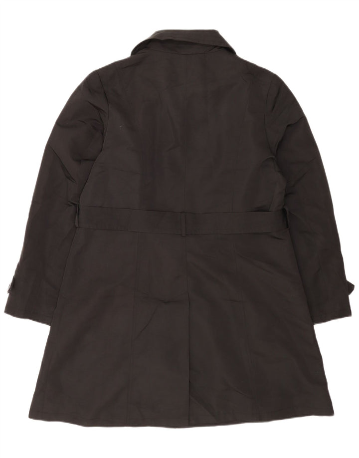 Marks & Spencer Trench Coat til kvinder UK 16 Stor sort polyester