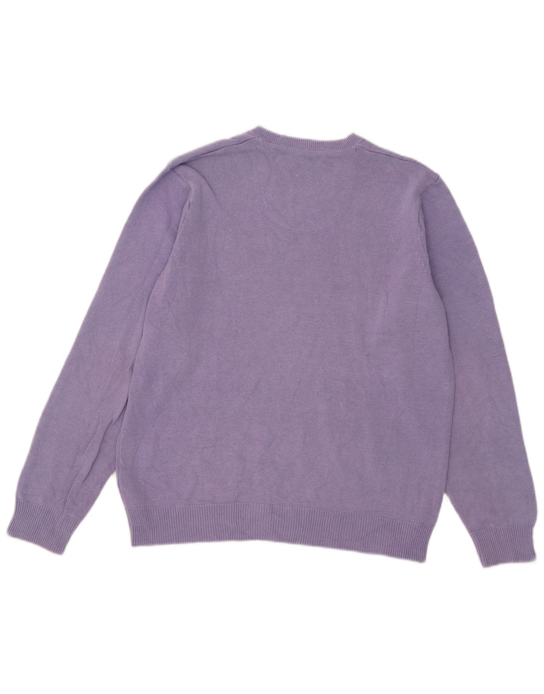 Marks & Spencer Mens Blue Harbour V-Neck Jumper Sweater Medium Purple