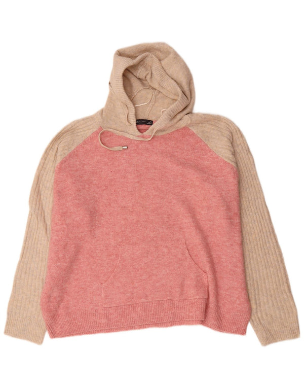 Marks & Spencer Damen Kapuzenpullover UK 18 XL Rosa Farbblock