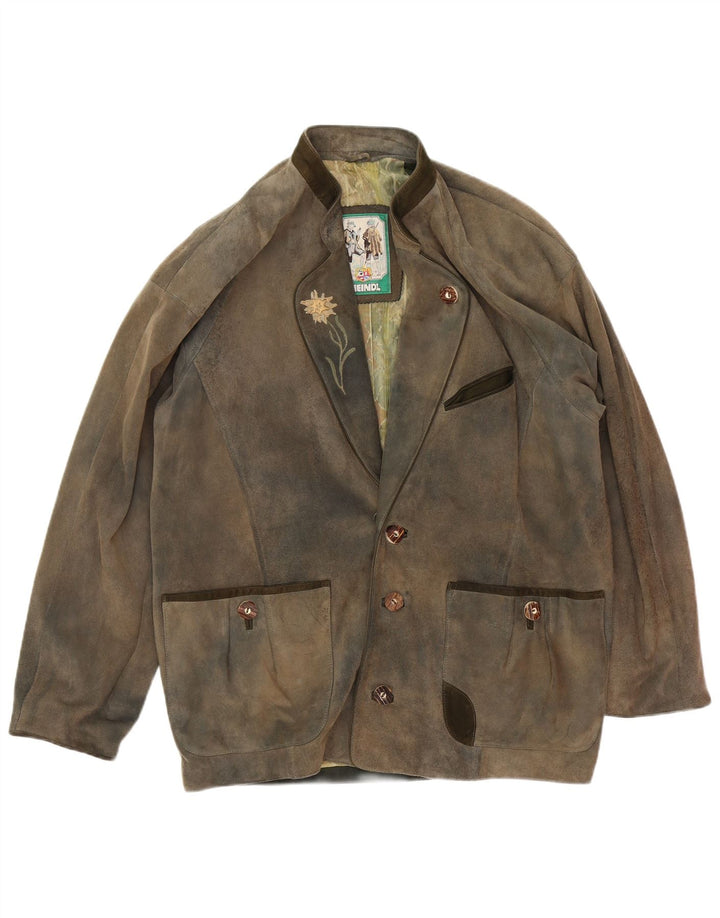 Meindl Chaqueta de cuero Trachten para hombre EU 50 Large Brown