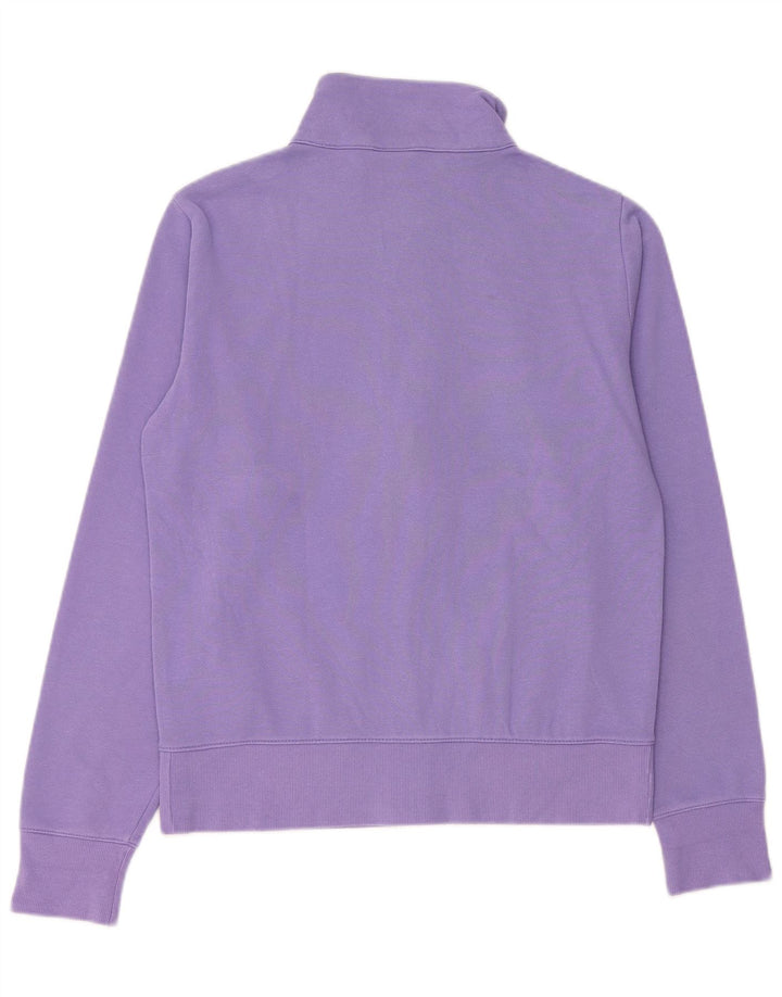 CHAMPION Womens Tracksuit Top Jacket UK 14 Medium Purple Cotton