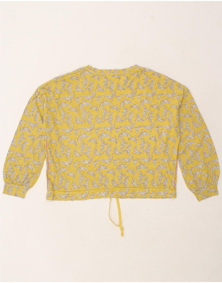 WHITE STUFF Womens Oversized Sweatshirt Jumper UK 12 Medium Yellow Vintage White Stuff and Second-Hand White Stuff from Messina Hembry 