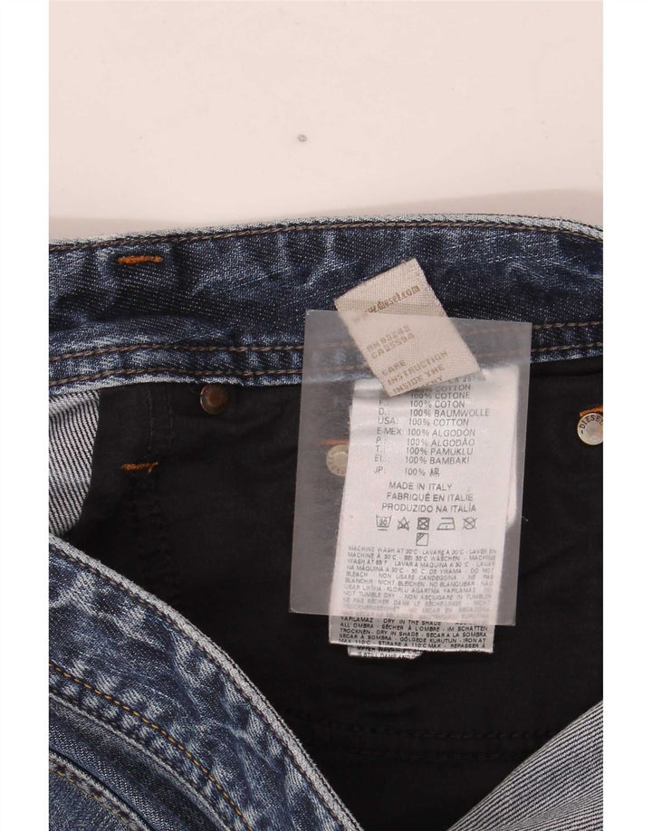 Diesel Mens Denim Shorts W34 Large Blue Cotton