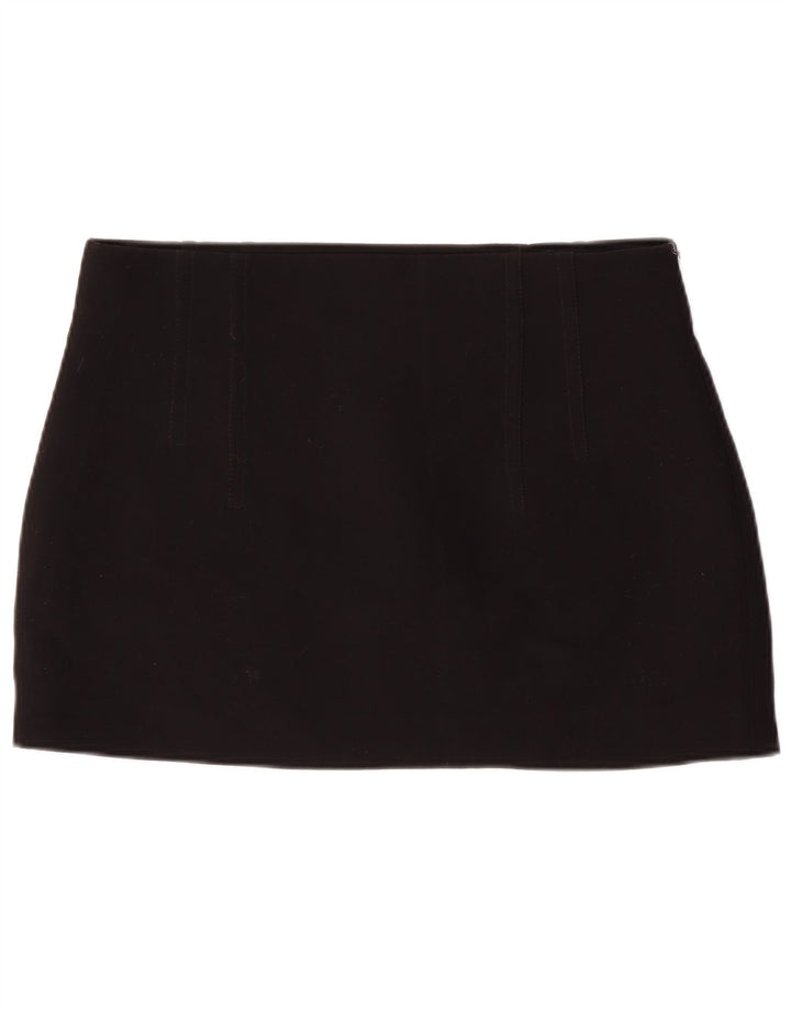Zara Dame Mini-nederdel XL W34 Sort Polyester