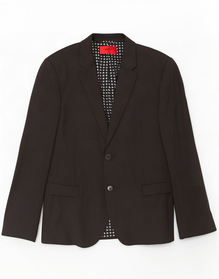 Giacca blazer da uomo a 2 bottoni Hugo Boss EU 44 XS nera