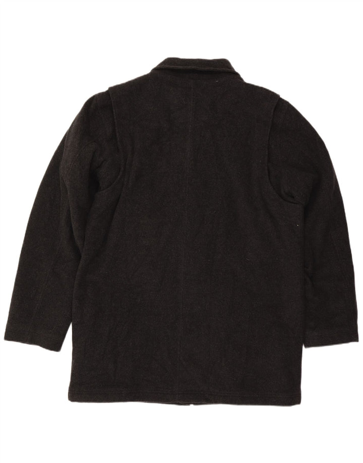 L.L.Bean Abrigo alto para hombre UK 40 Lana gris grande