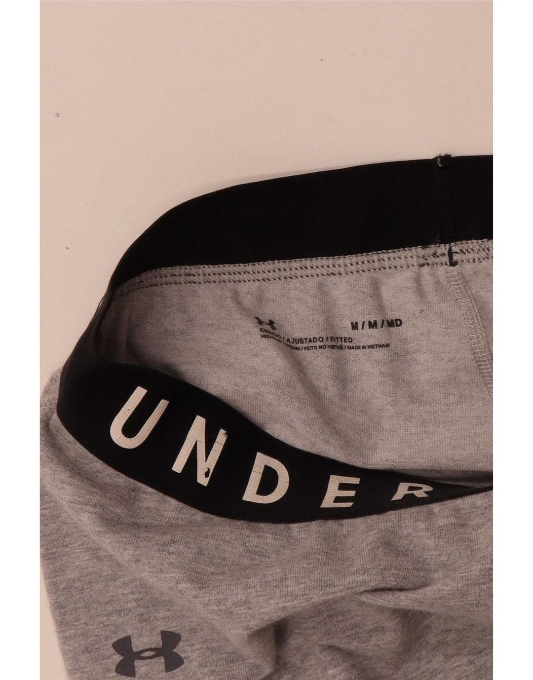 Under Armour Womens Graphic Leggings UK 14 Medium Grey Flecked