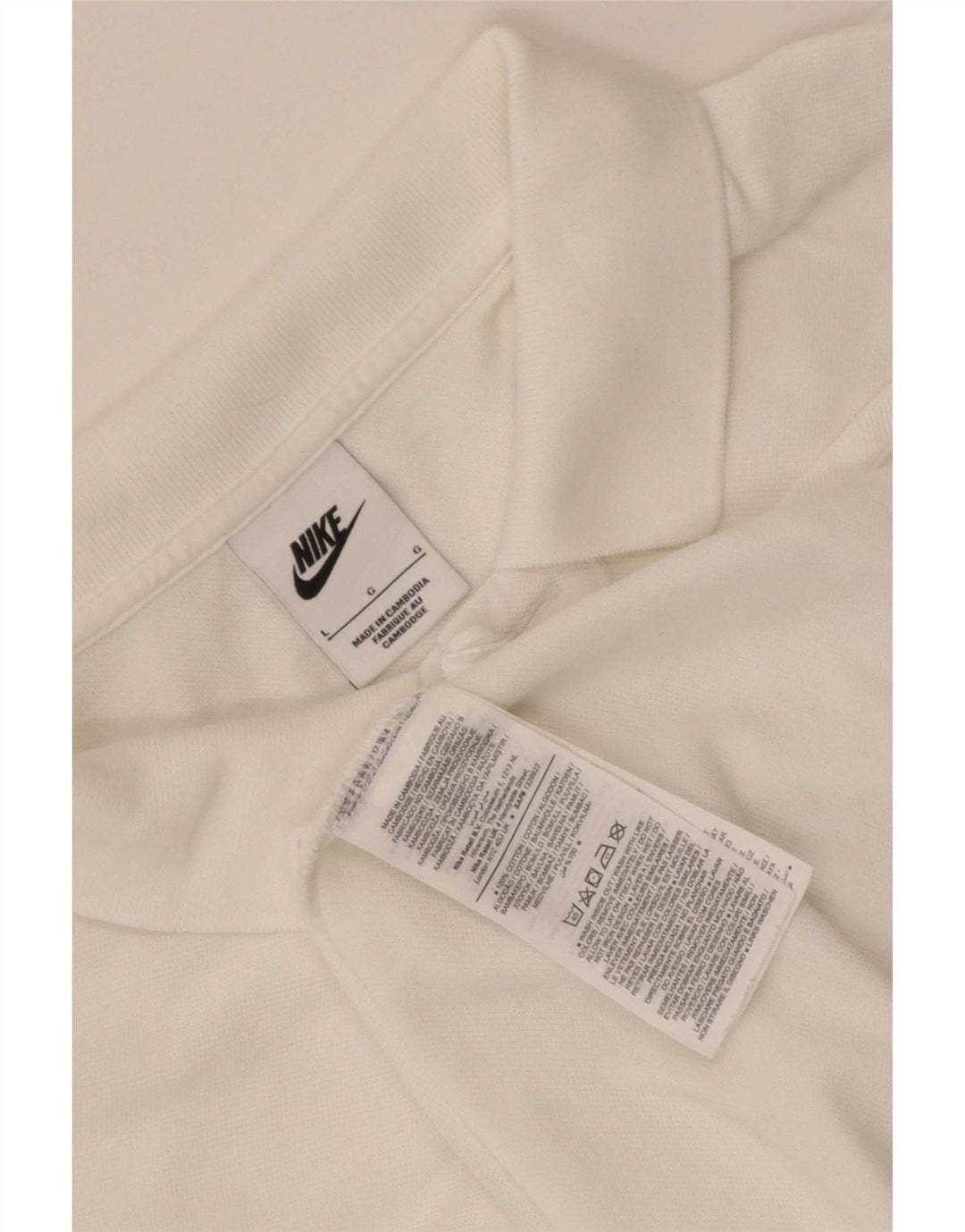 Męska koszulka polo Nike, duża, biała, bawełniana