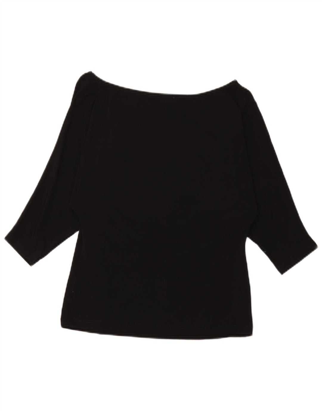 Luisa Spagnoli Womens Top 3/4 Sleeve UK 8 Small Black