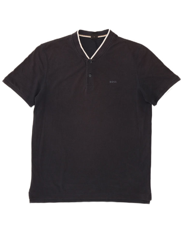 Tricou polo pentru bărbați Hugo Boss XL cu dungi negre