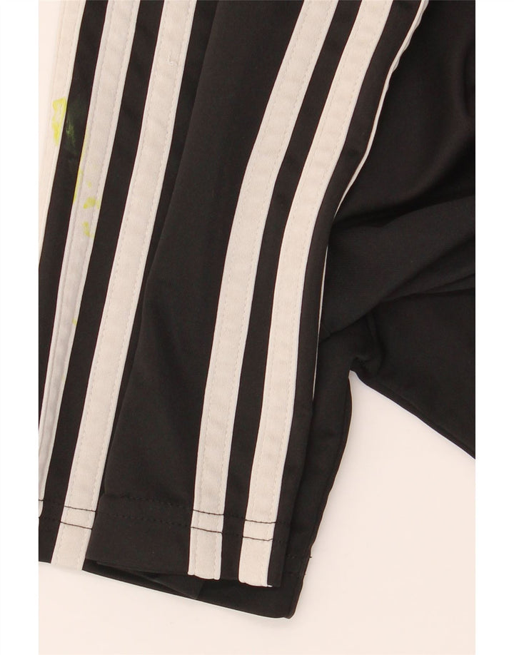 Adidas Boys Aeroready T-Shirt Top 9-10 Years Black Polyester