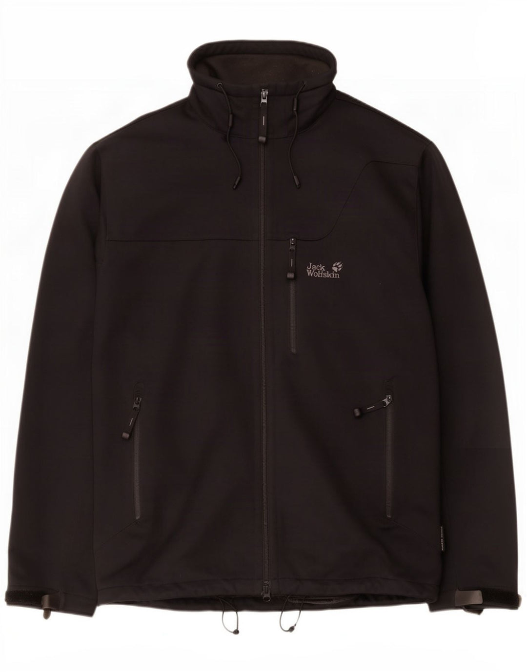 Jaqueta corta-vento masculina Jack Wolfskin Reino Unido 48 2XL poliéster preto