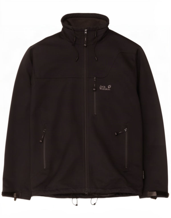 Jaqueta corta-vento masculina Jack Wolfskin Reino Unido 48 2XL poliéster preto