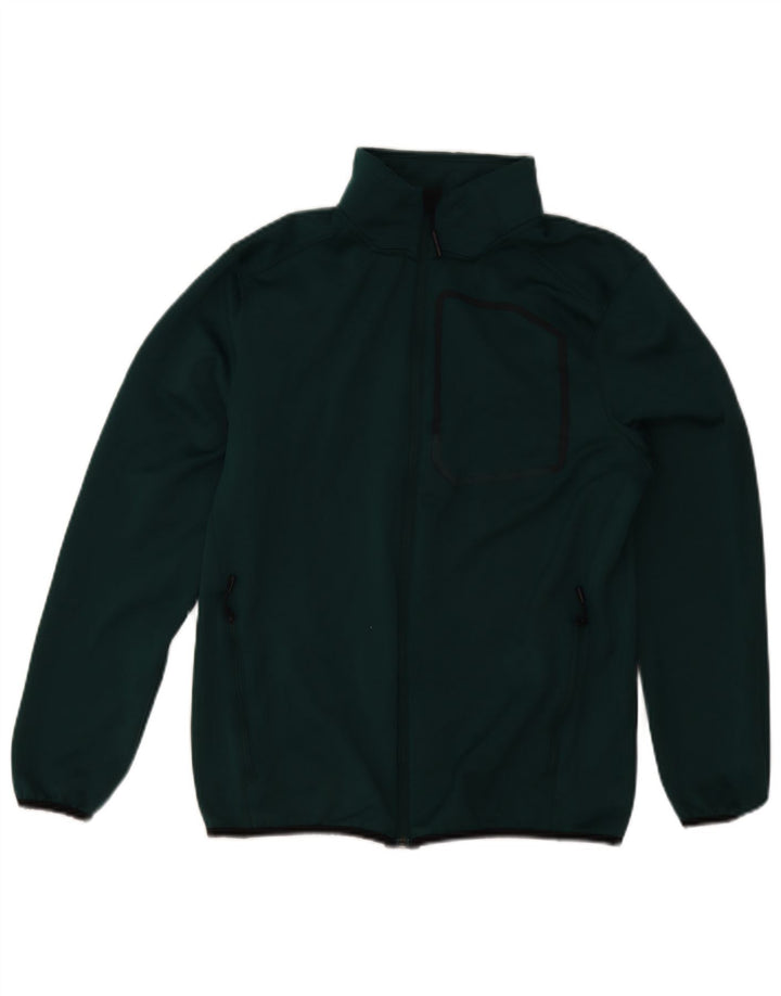 The North Face Herren-Trainingsanzugoberjacke aus mittelgrünem Polyester