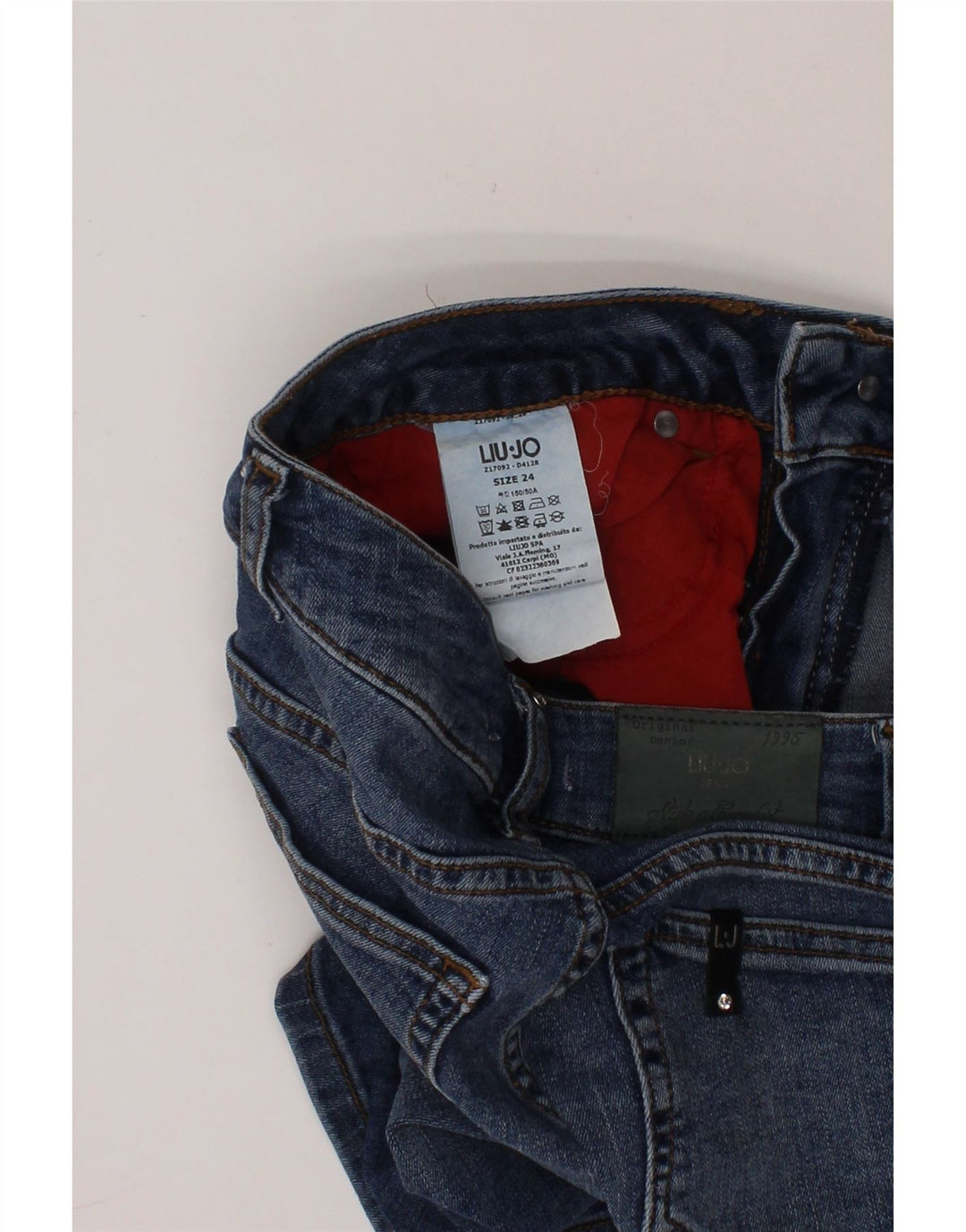 LIU JO Boys Denim Shorts 7-8 Years W24  Blue Cotton Vintage Liu Jo and Second-Hand Liu Jo from Messina Hembry 