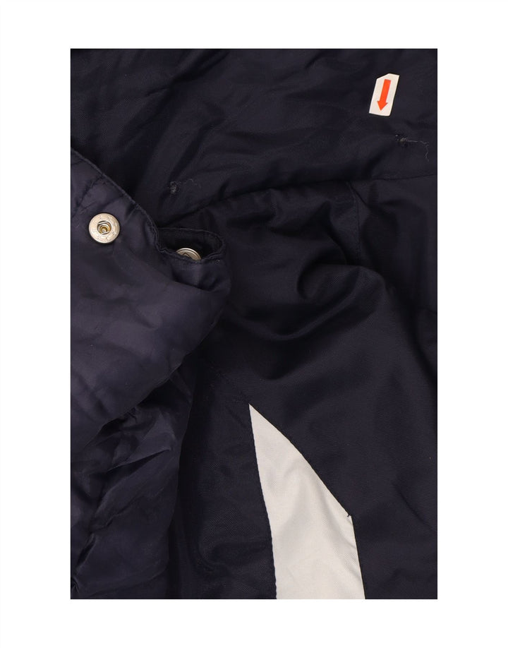 HUMMEL Mens Oversized Hooded Windbreaker Jacket UK 36/38 Small Navy Blue