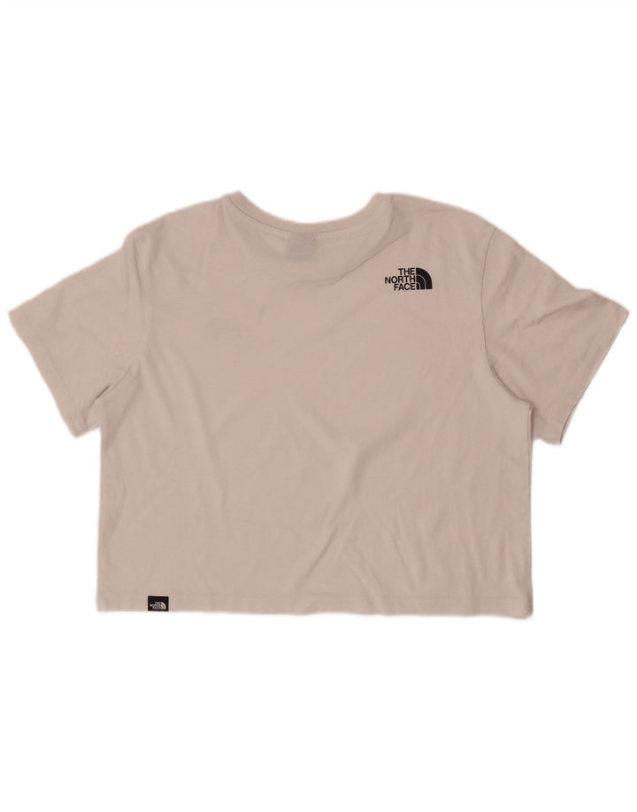 The North Face Womens Crop T-Shirt Top UK 14 Medium White