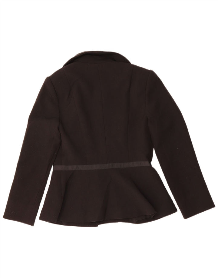 Coast Womens Open Blazer Jacket UK 8 Small  Black Polyester