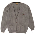 Il Granchio Pull Cardigan Homme Gris Moyen Laine Mouchetée