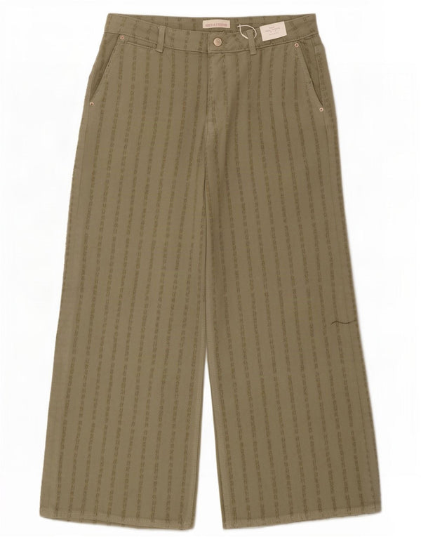 Marks & Spencer Pantalon chino taille haute pour femme UK 14 Large W32 L27 Kaki