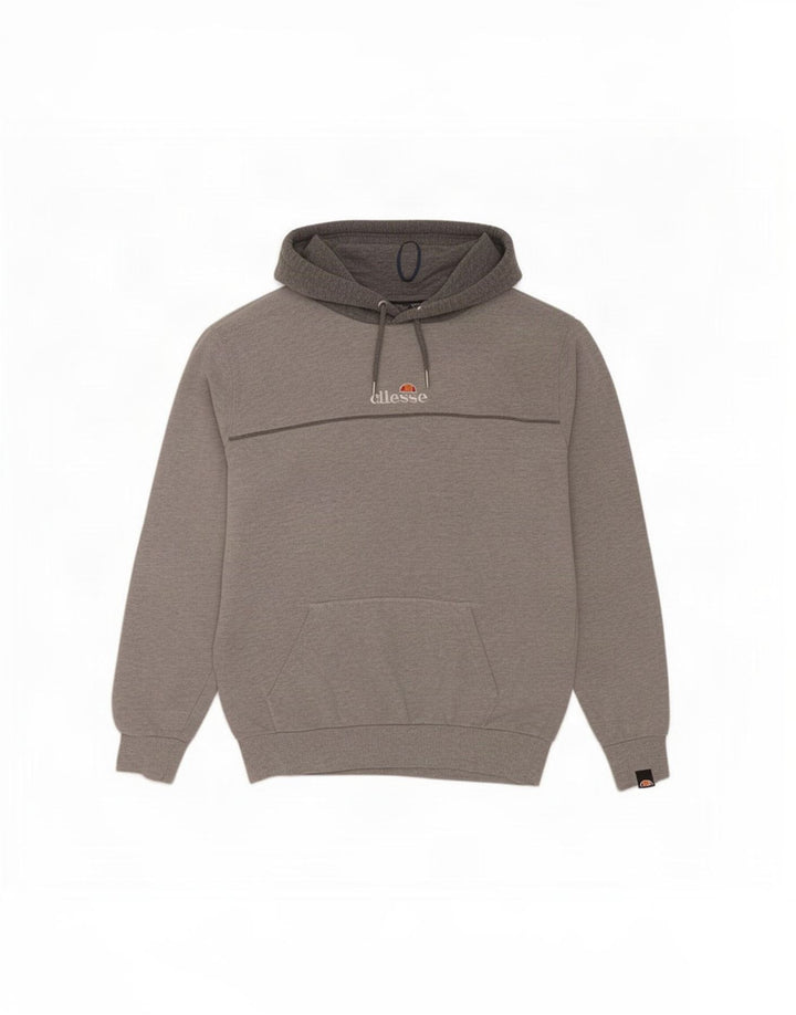 Ellesse Mens Hoodie Jumper Medium Grey Cotton
