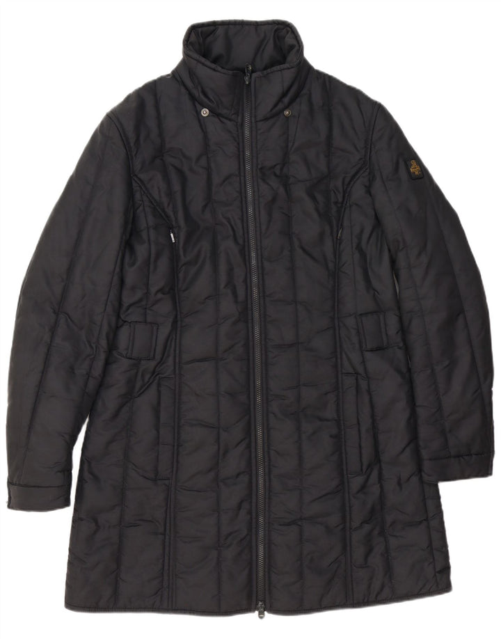 Refrigiwear Womens Padded Coat UK 16 Large Black Polyester