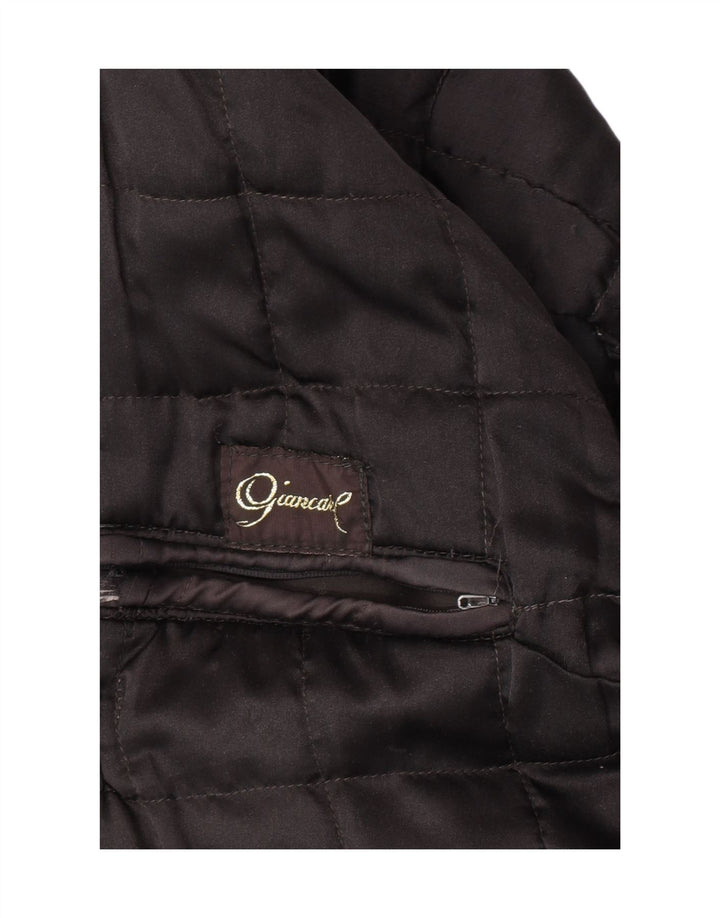 Jaqueta de couro masculina vintage UK 40 grande preta