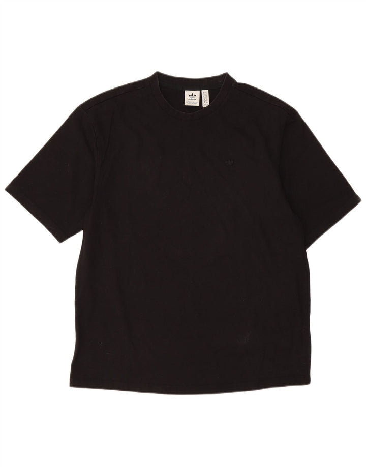 Adidas Dame Oversized T-Shirt Top UK 10 Lille Sort