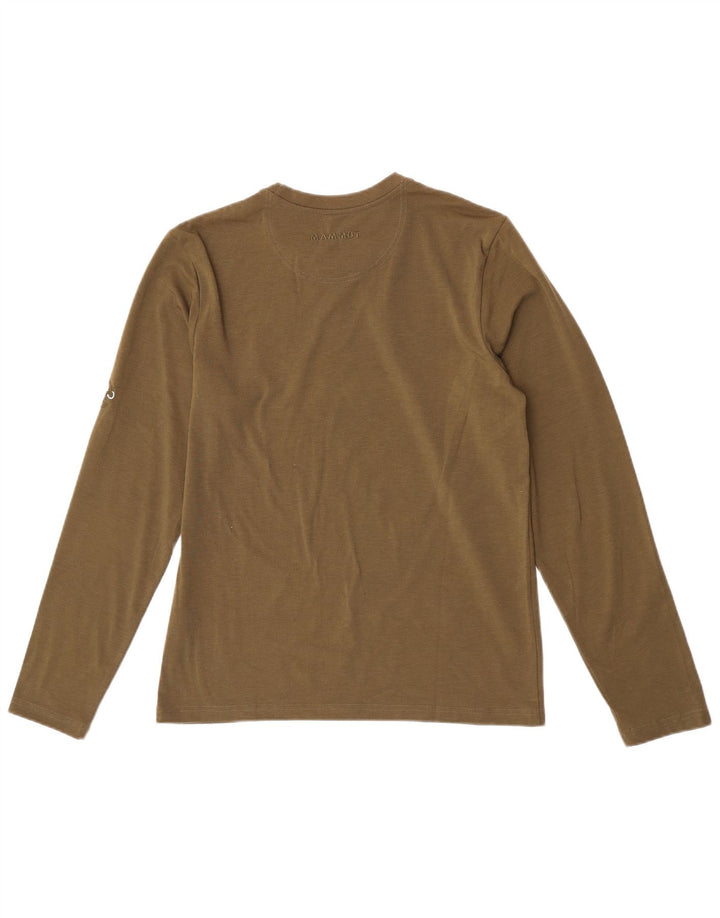 Mammut Mens Graphic Top Long Sleeve Medium Khaki Polyester