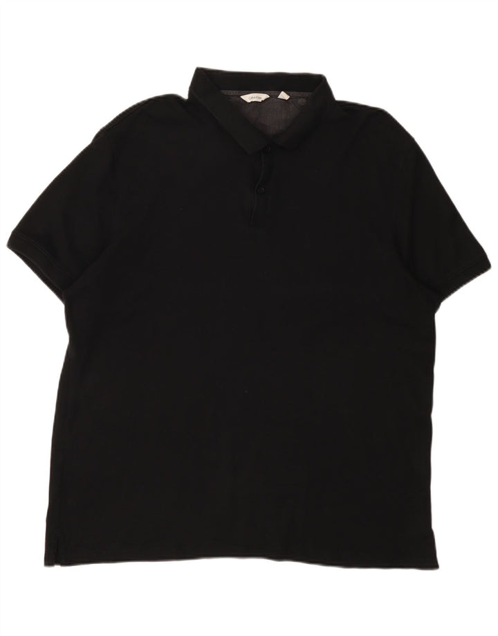 CALVIN KLEIN Mens Polo Shirt XL Black