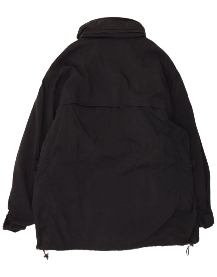 Chaqueta utilitaria vintage para hombre IT 54 2XL Nylon negro