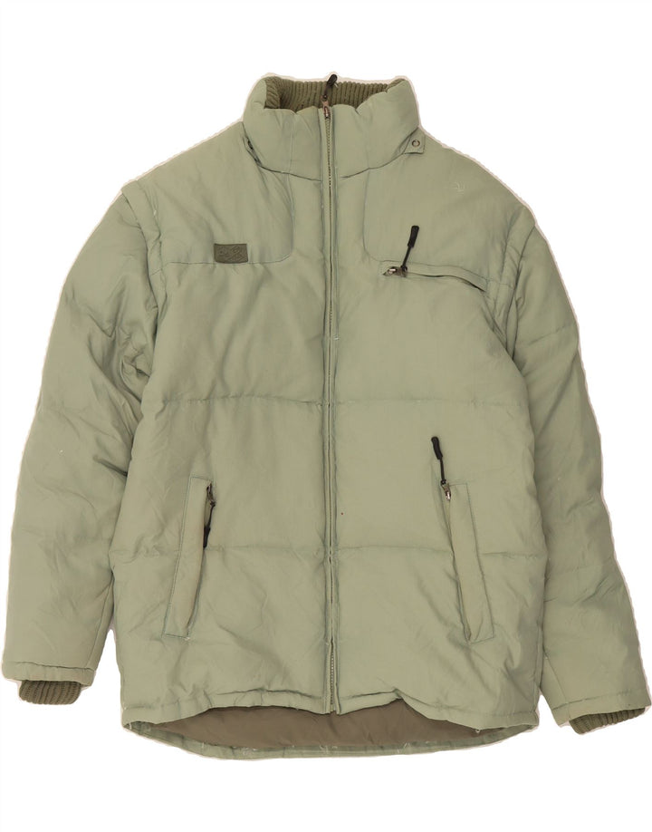 FILA Mens Padded Jacket UK 40 Large Green Polyamide Vintage Fila and Second-Hand Fila from Messina Hembry 