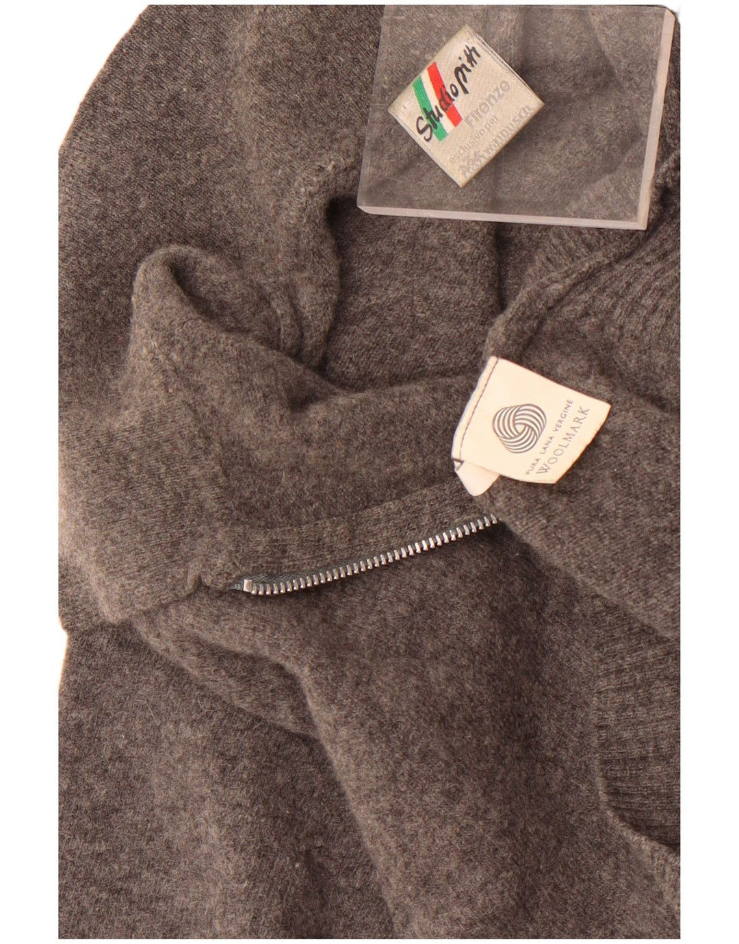 Walbusch Mens Studio Pitti Polo Neck Jumper Sweater 2XL Grey Virgin Wool