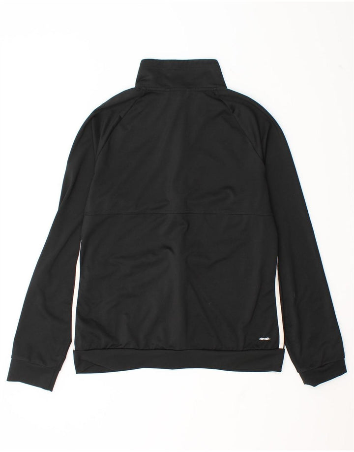 Adidas Womens Climalite Tracksuit Top Jacket UK 12/14 Medium Black