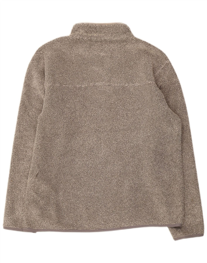 Marks & Spencer Mens Zip Neck Sweatshirt Jumper Large Grey Polyester