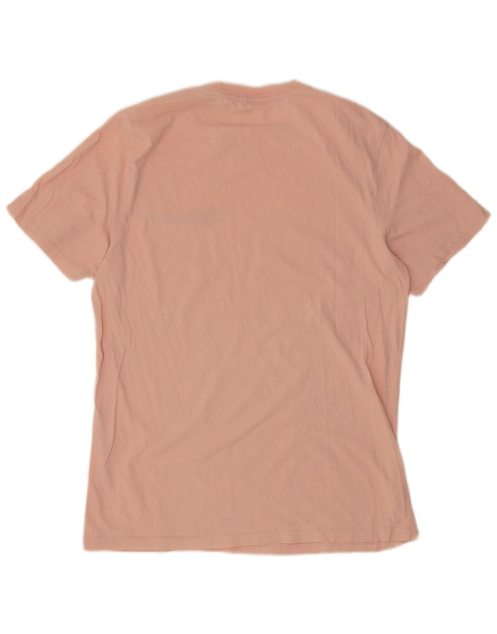 Champion Herre T-Shirt Top Stor Pink Bomuld