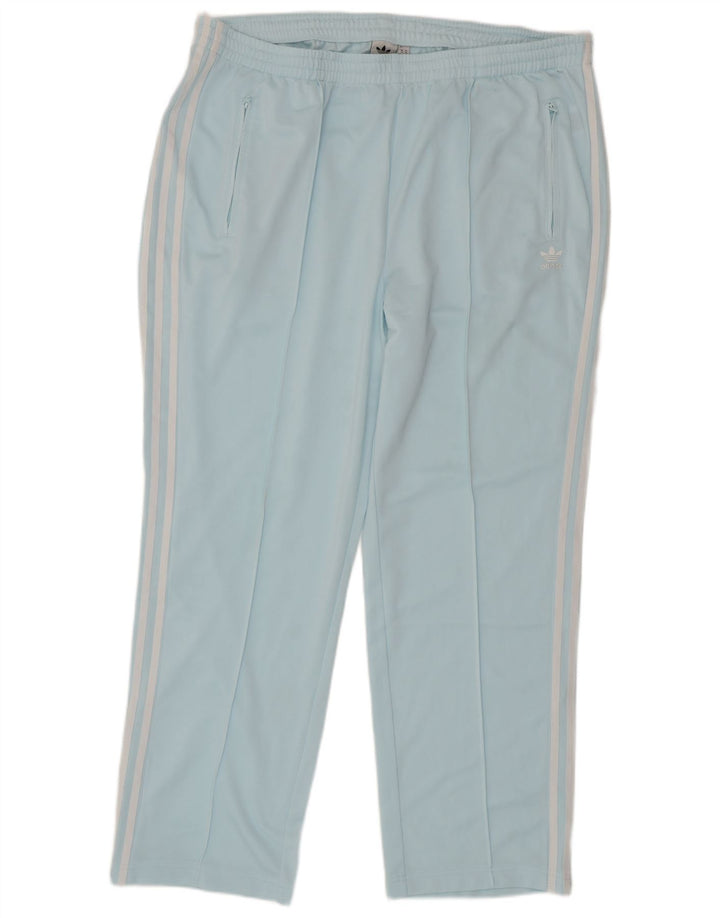 Adidas Womens Tracksuit Trousers UK 24/26 2XL  Blue Polyester