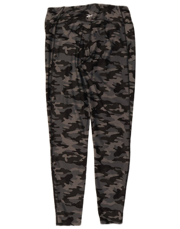 Legginsy damskie Reebok UK 16/18, duży, szary, kamuflażowy poliester