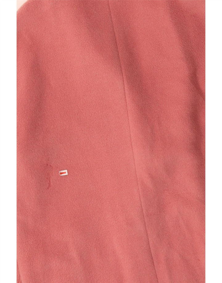 MINT VELVET Womens Oversized Open Overcoat UK 14 Large Pink Wool