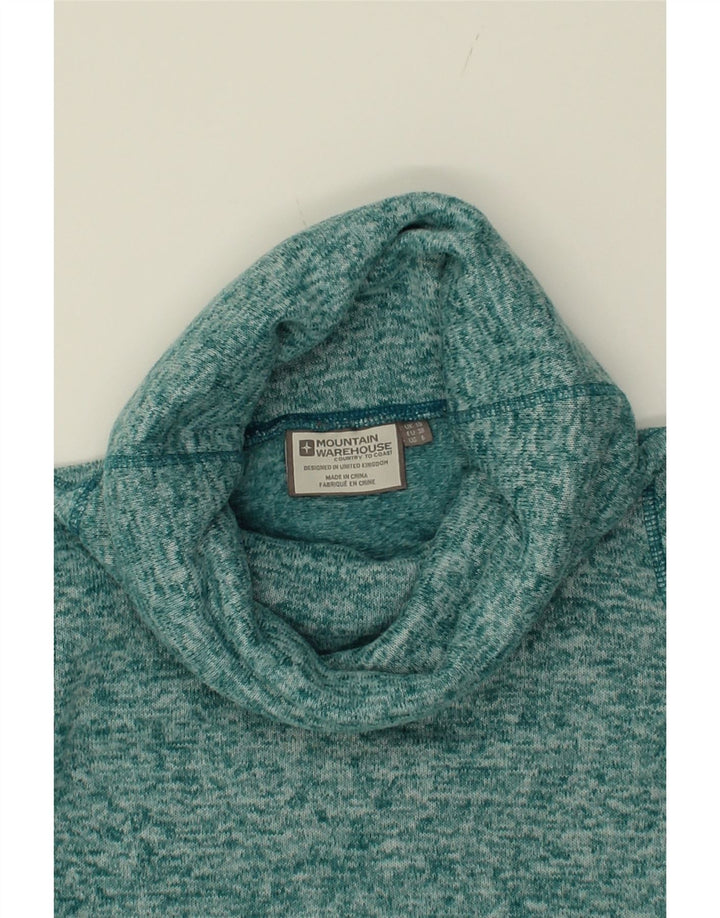 MOUNTAIN WAREHOUSE Womens Roll Neck Jumper Sweater UK 10 Small Green Vintage Mountain Warehouse and Second-Hand Mountain Warehouse from Messina Hembry 