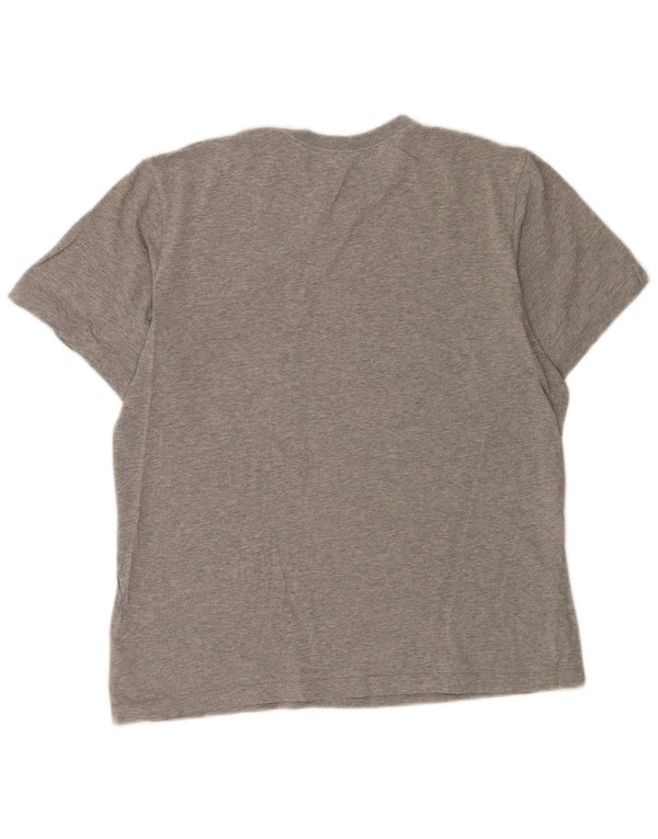 Camiseta Nike Hombre Top Gris Medio De Algodón Moteado