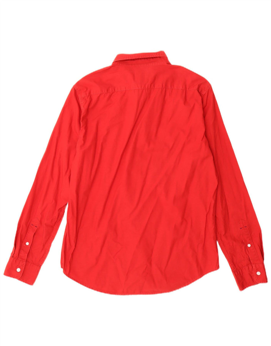 Levi's Mens Slim Fit Shirt Large Red Cotton
