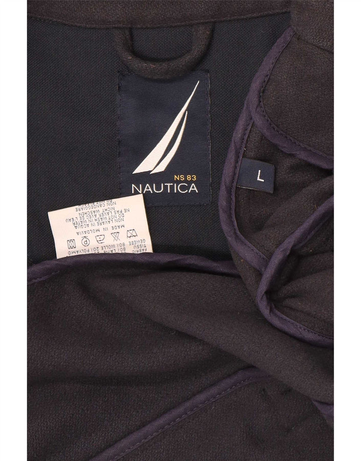 Nautica Caban Homme UK 40 Large Bleu Marine Polyamide