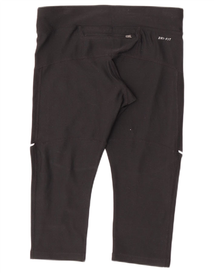 Nike Womens Capri Leggings UK 8 Small Black Polyester