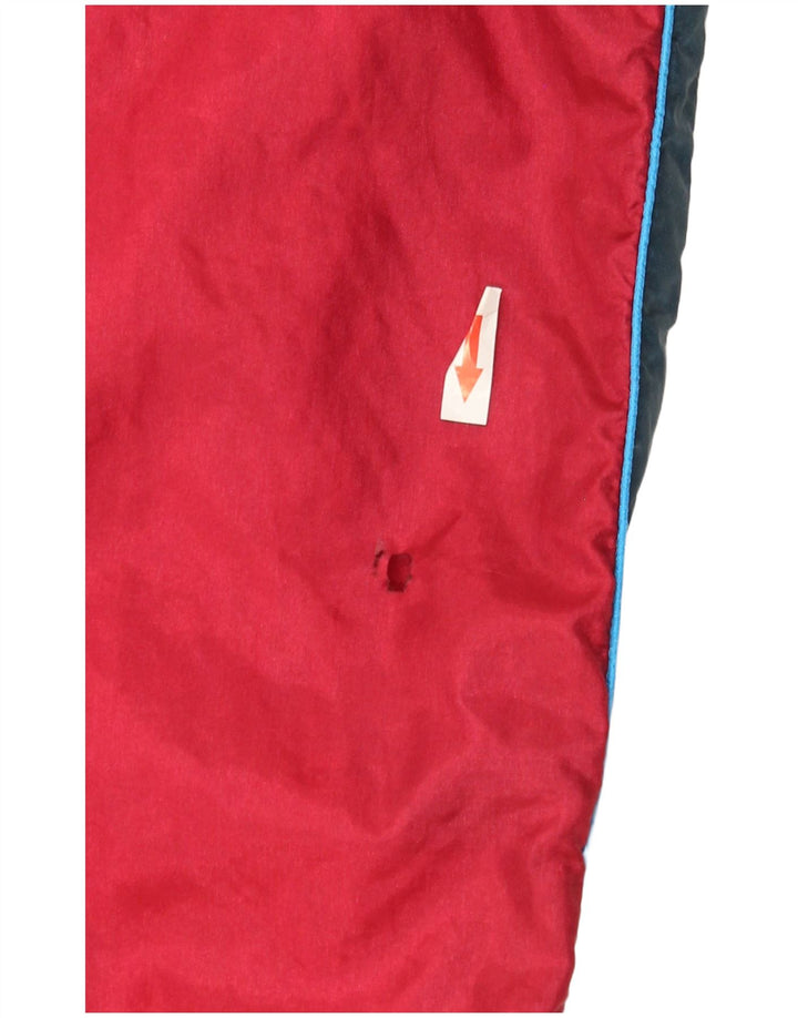 Vintage Mens Tracksuit Trousers Joggers Large  Red Colourblock