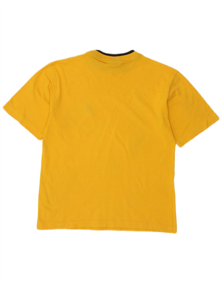 Asics Boys T-Shirt Top 11-12 Years Yellow Cotton