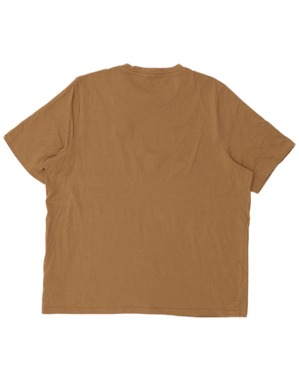 Puma Herren T-Shirt Top 2XL Beige Baumwolle
