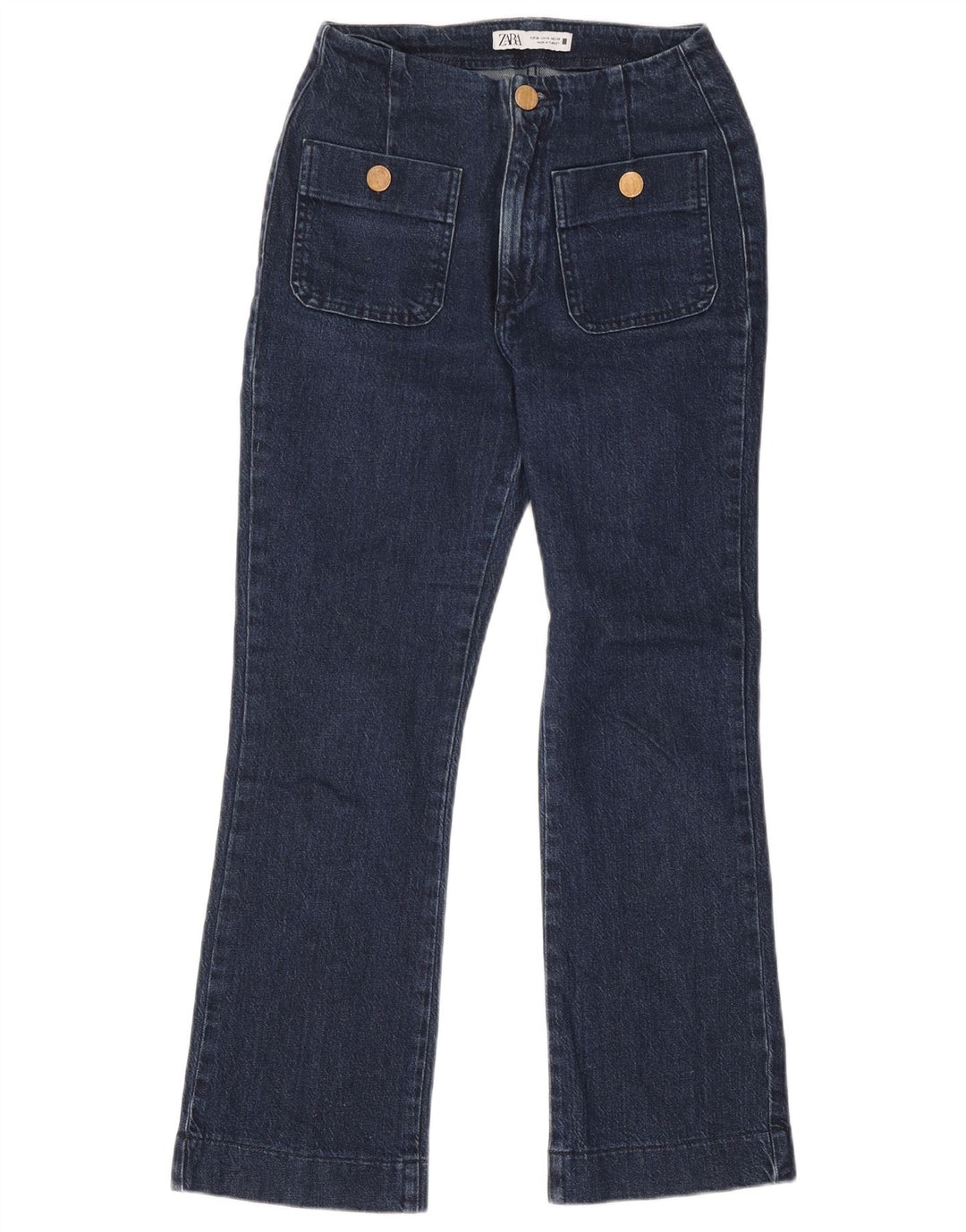 Zara Womens Bootcut Jeans EU 36 XS W26 L28 Navy Blue